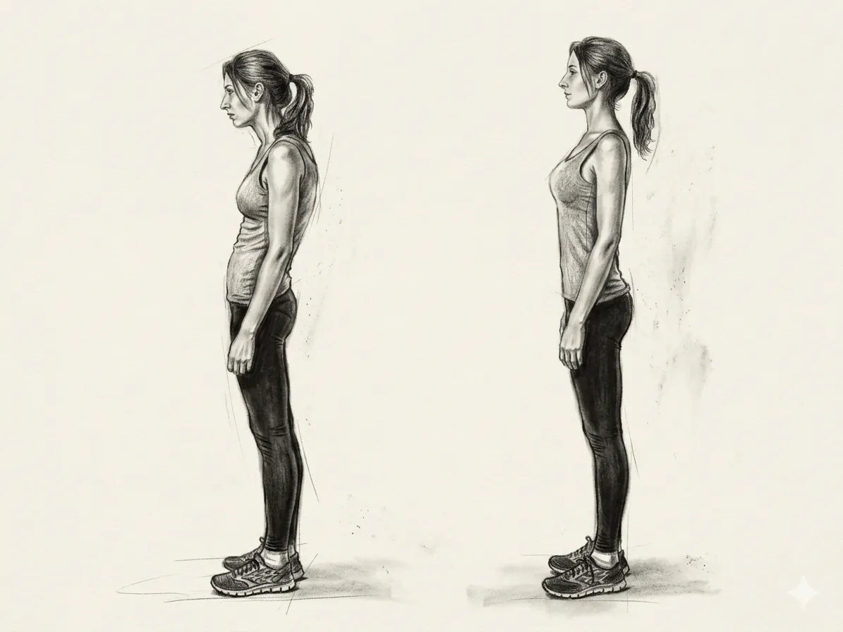Bad vs good posture