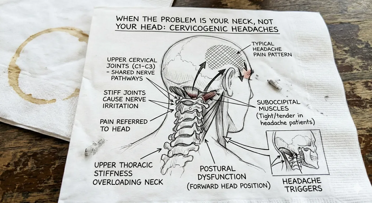 Cervicogenic headache referral pattern