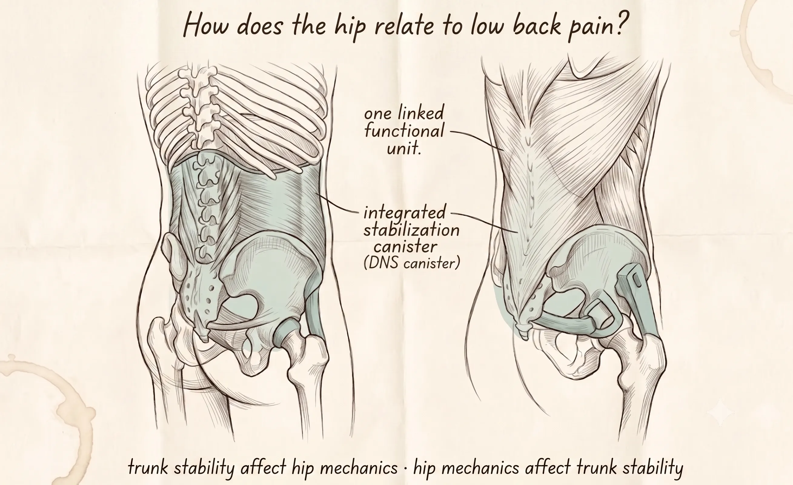 Trunk stability and the hip
