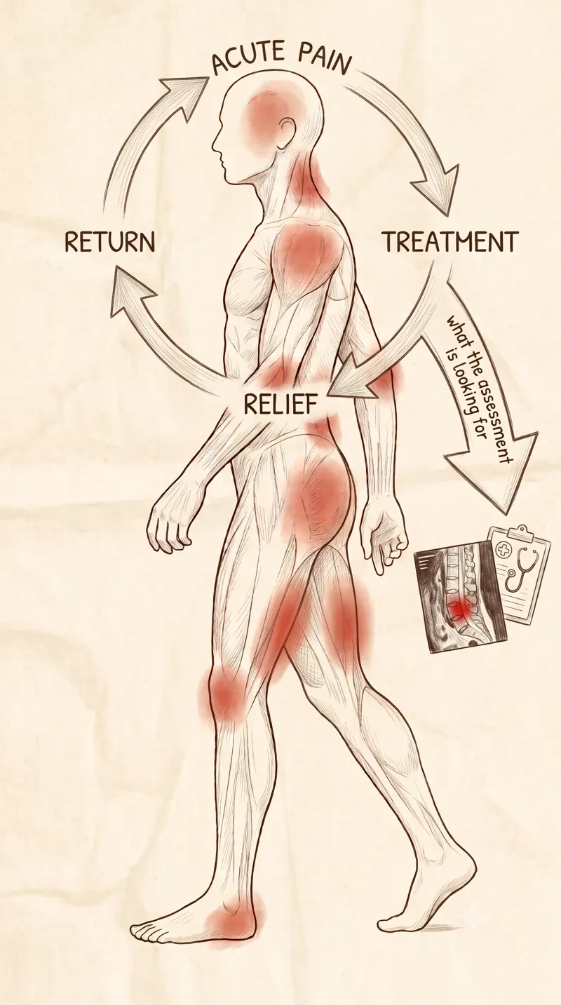 The cycle of recurring pain
